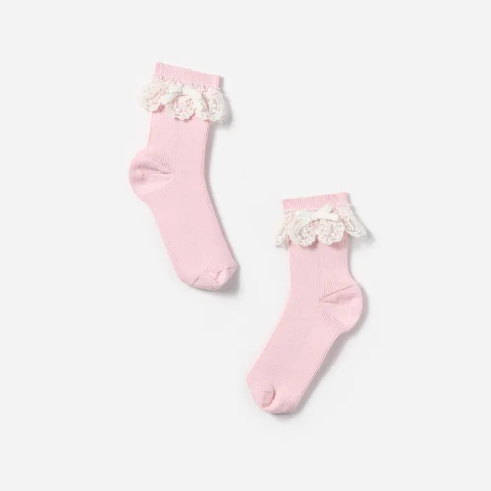 Kids Self Portrait Lace Trim Bow Socks Kids Self Portrait Lace Trim Bow Socks