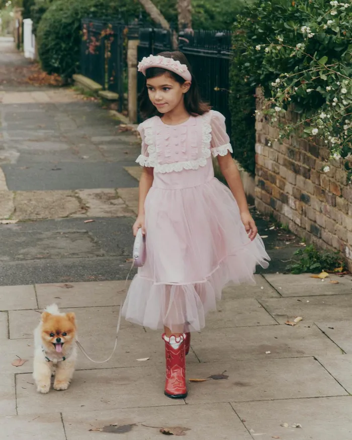 Kids Self Portrait Pink Tulle Dress