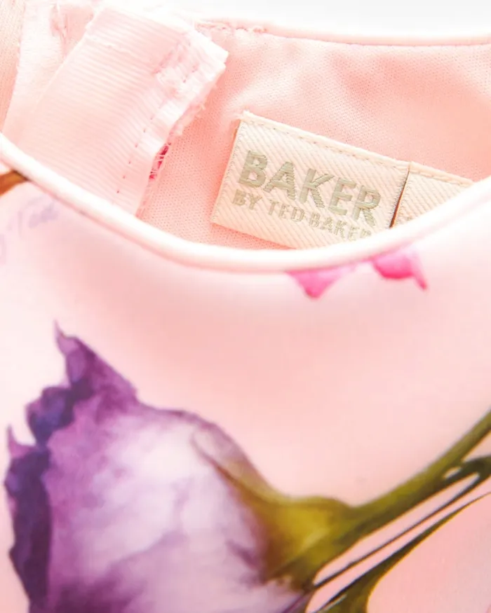 Kids SHEFFY 8211 Sleeveless Floral Print Scuba Dress Pink Ted Baker Dresses Kids SHEFFY 8211 Sleeveless Floral Print Scuba Dress Pink Ted Baker Dresses