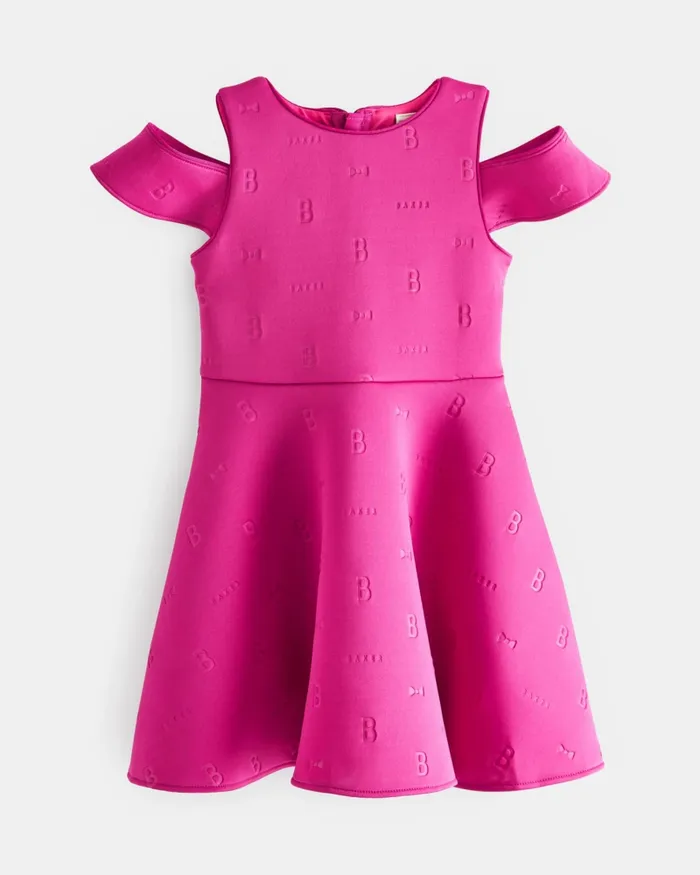 Kids TRUDILA 8211 Tiered Scuba Dress Pink Ted Baker Dresses Kids TRUDILA 8211 Tiered Scuba Dress Pink Ted Baker Dresses