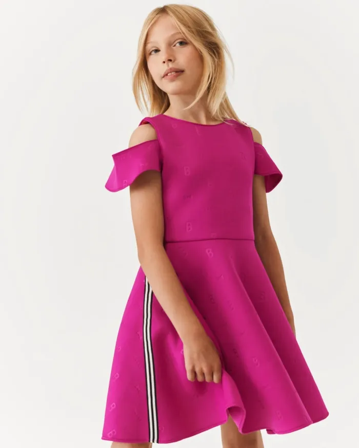 Kids TRUDILA 8211 Tiered Scuba Dress Pink Ted Baker Dresses Kids TRUDILA 8211 Tiered Scuba Dress Pink Ted Baker Dresses