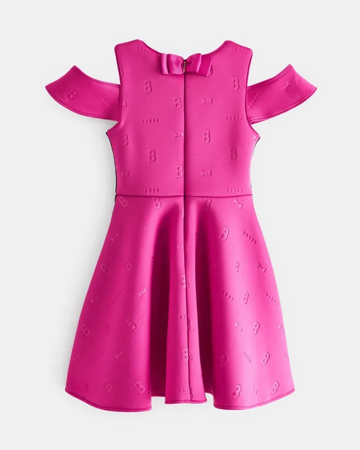Kids TRUDILA 8211 Tiered Scuba Dress Pink Ted Baker Dresses Kids TRUDILA 8211 Tiered Scuba Dress Pink Ted Baker Dresses