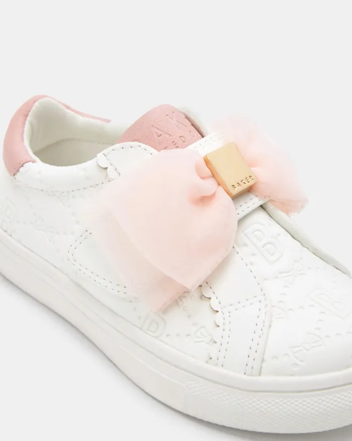Kids WILMAY 8211 Bow Embellished Trainers White Ted Baker Younger Girls Kids WILMAY 8211 Bow Embellished Trainers White Ted Baker Younger Girls