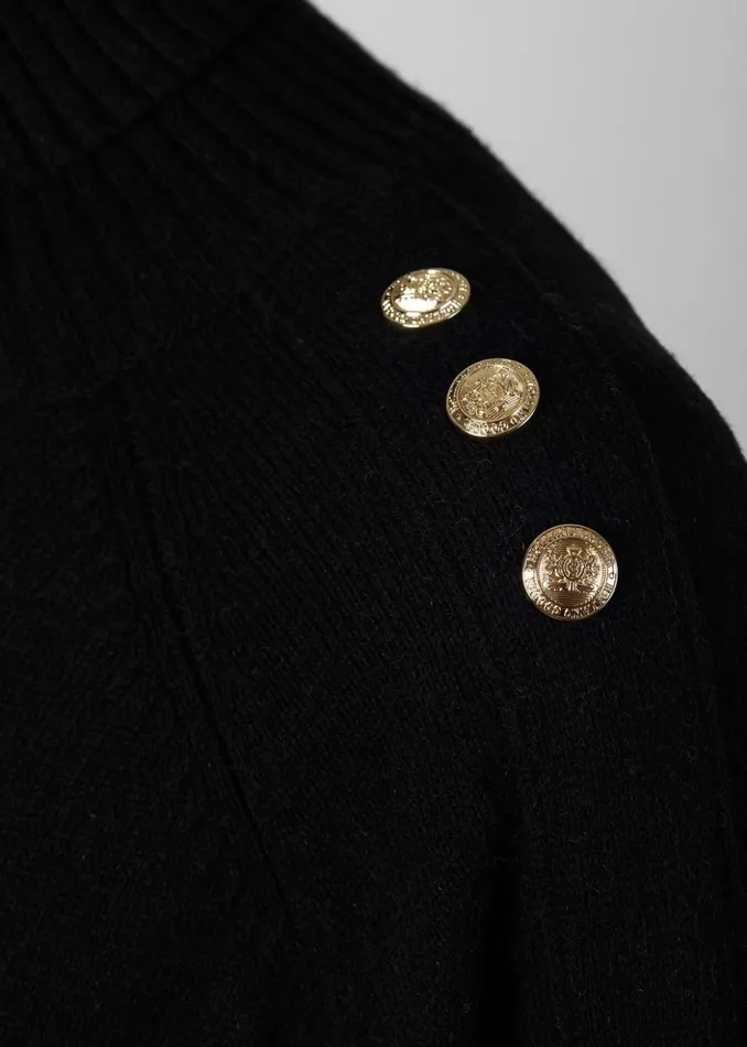 Kingsbury Cape Knit Black Women Holland Cooper Knitwear