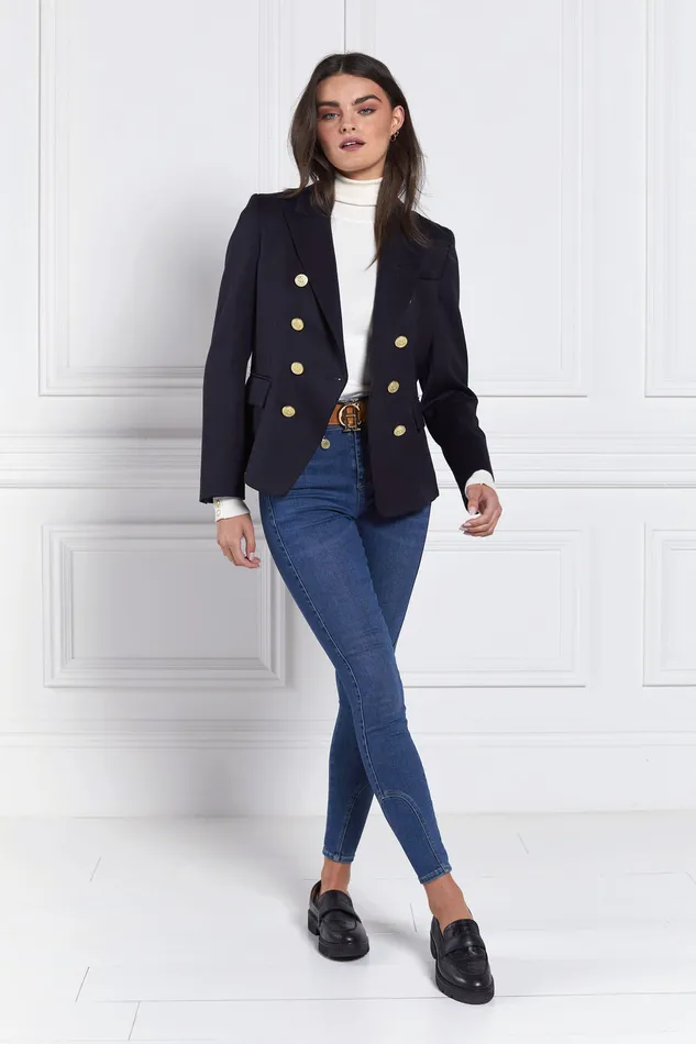 Knightsbridge Blazer Navy Barathea Women Holland Cooper Jackets