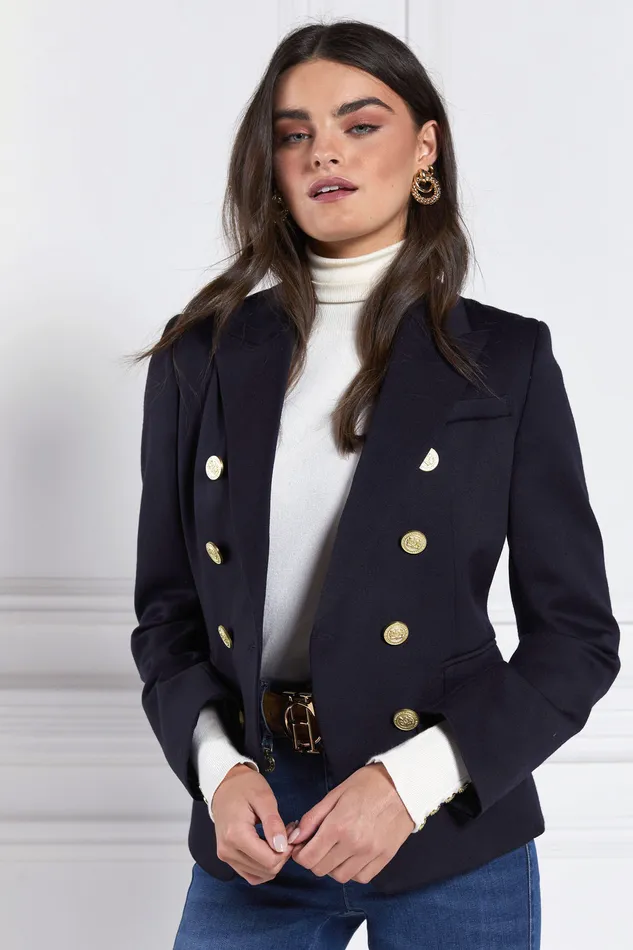 Knightsbridge Blazer Navy Barathea Women Holland Cooper Jackets