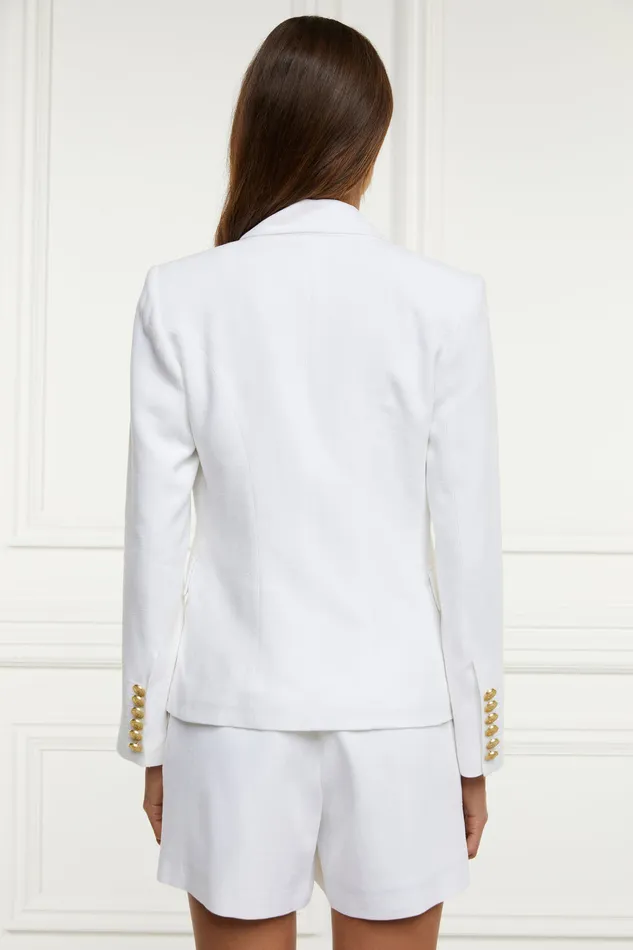 Knightsbridge Blazer Oyster Linen Women Holland Cooper Jackets