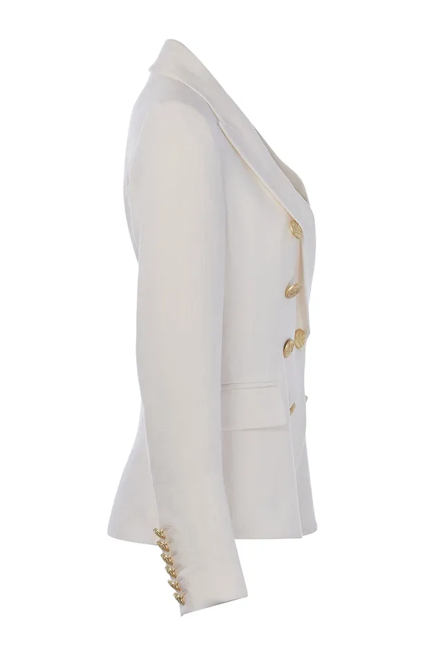 Knightsbridge Blazer Oyster Linen Women Holland Cooper Jackets