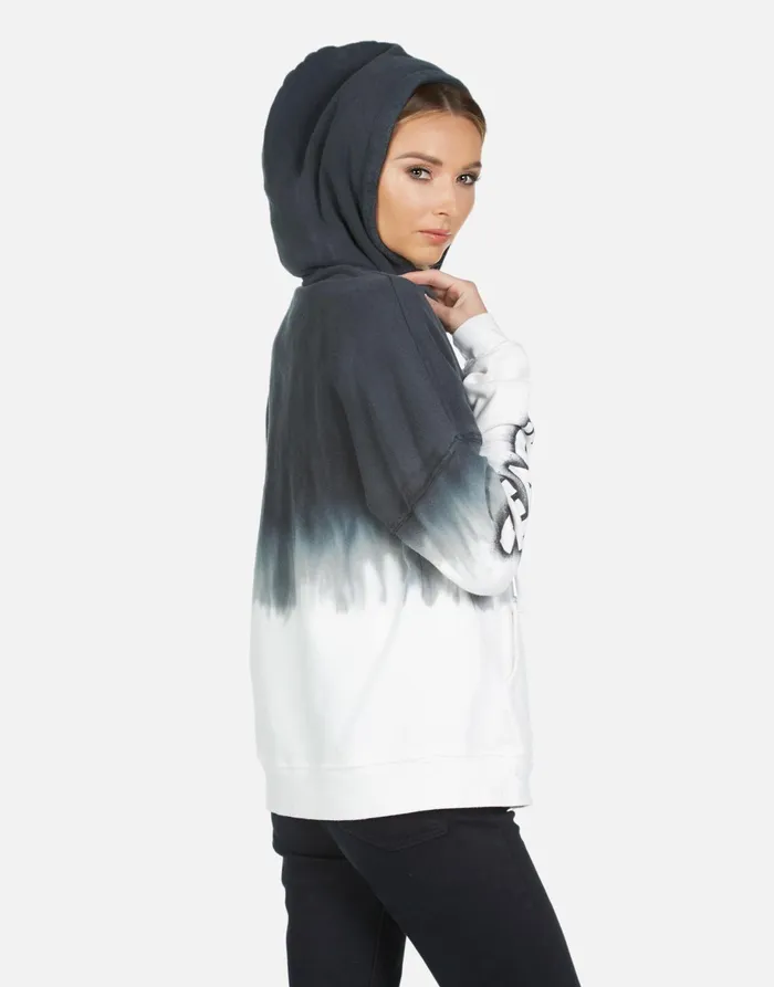 Koa Airbrush Peace Storm Cloud Women039s Lauren Moshi Hoodies