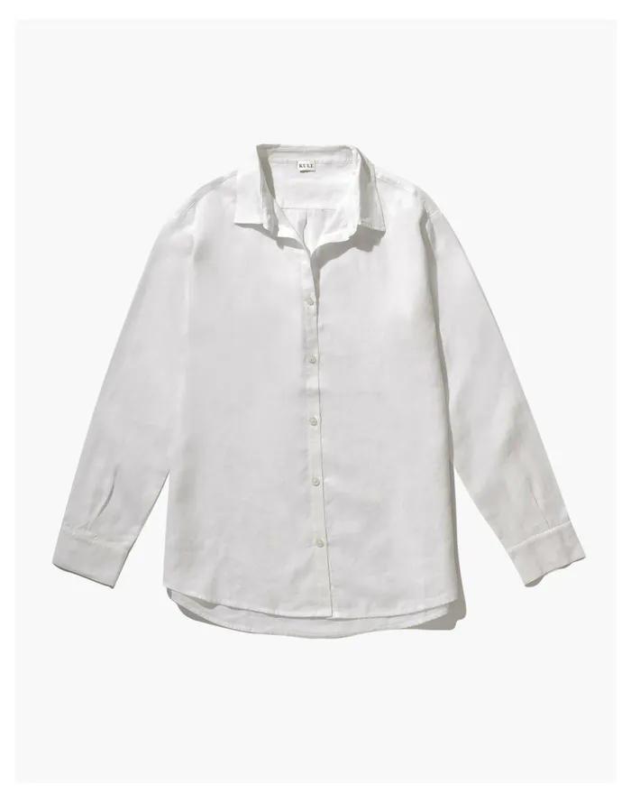 KULE The Linen Hutton White Women Madewell Tops and Shirts KULE The Linen Hutton White Women Madewell Tops and Shirts