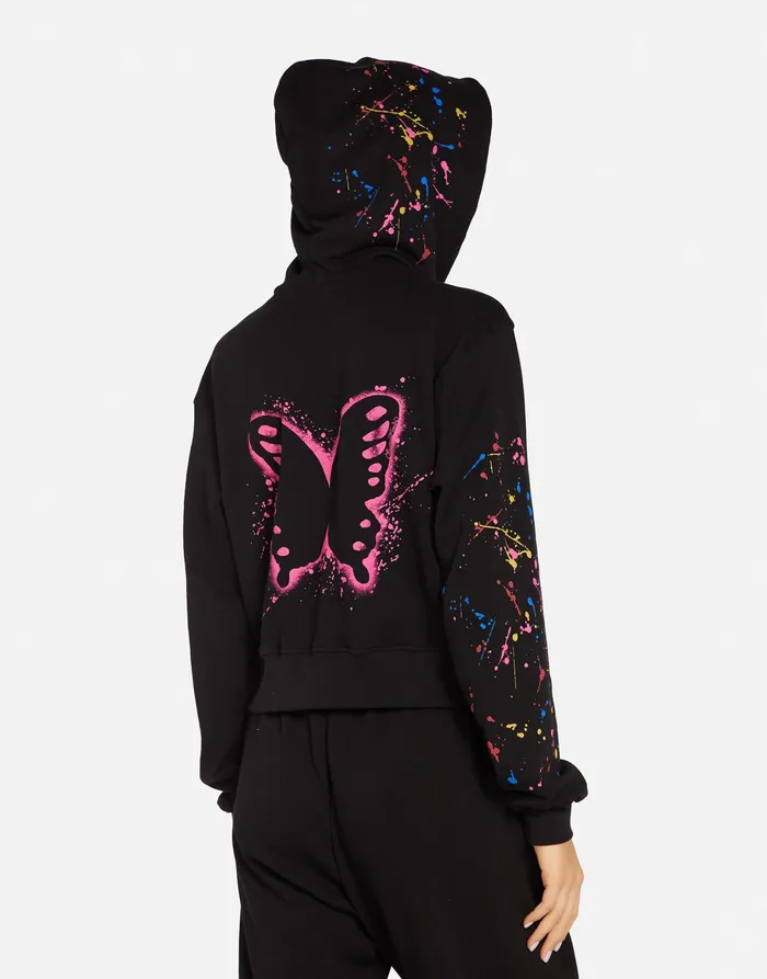 Lachelle Splatter Elements Black Women039s Lauren Moshi Long Sleeve