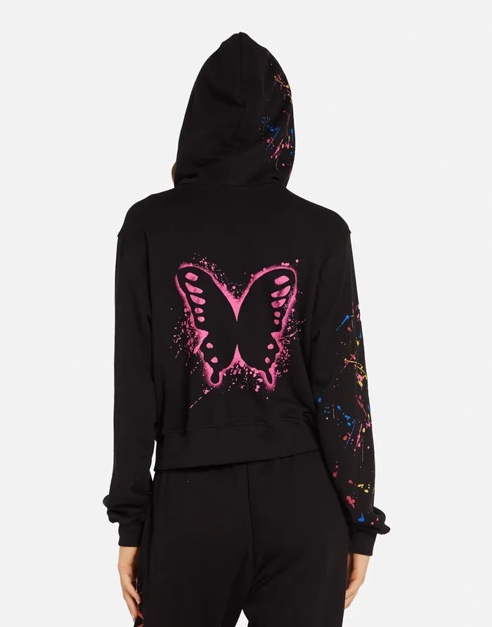 Lachelle Splatter Elements Black Women039s Lauren Moshi Long Sleeve