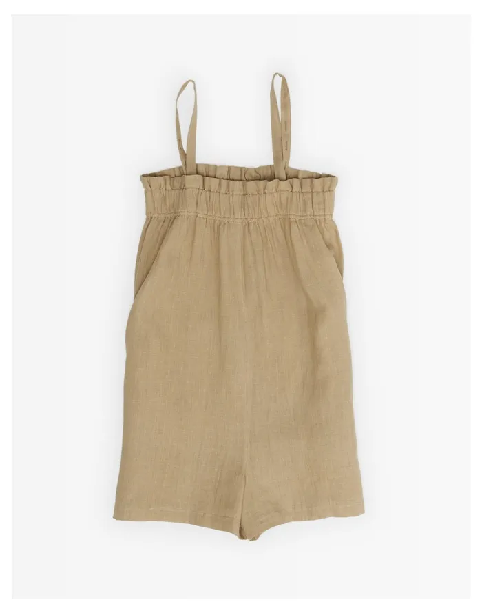 LAUDE The Label Thea Romper Ginger Clay Women Madewell Jumpsuits and Overalls