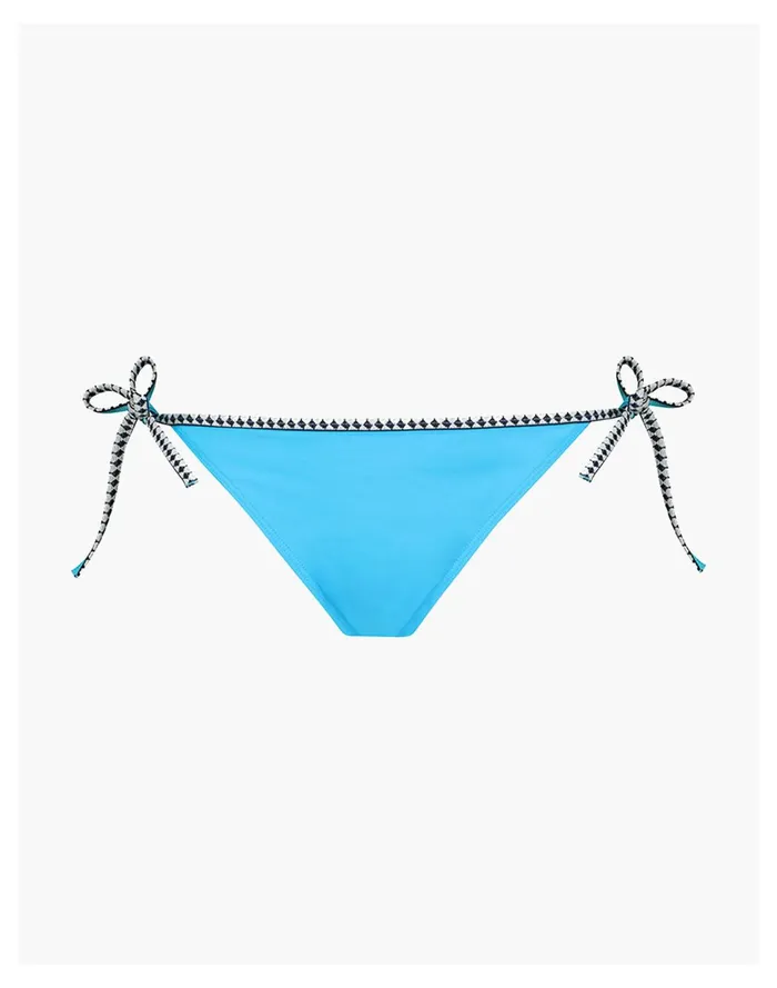 Lemlem Lena String Bikini Bottom Turquoise Women Madewell Swim