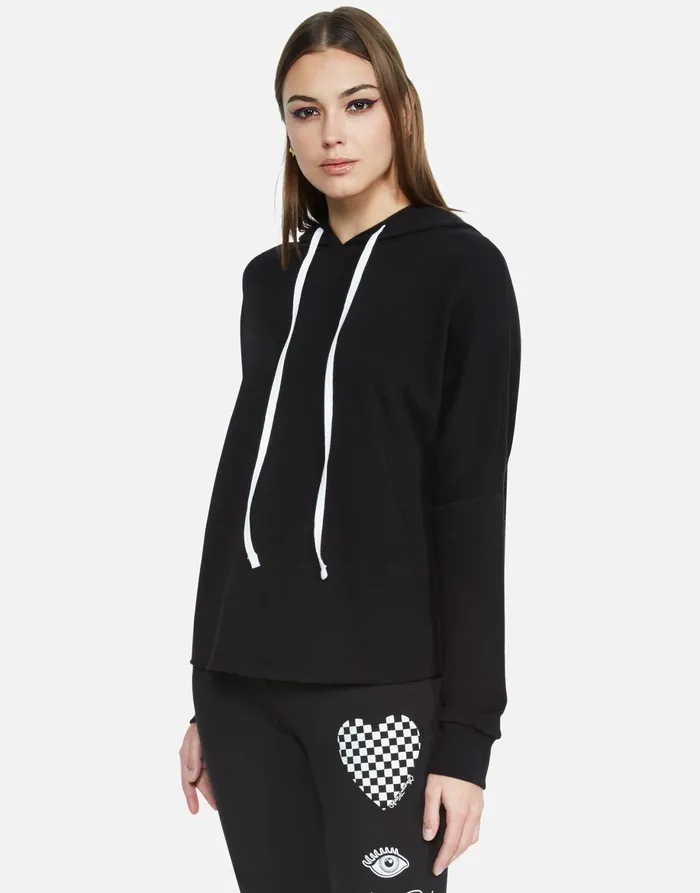 Lexie Rad Checkered Heart Black Women039s Lauren Moshi Hoodies
