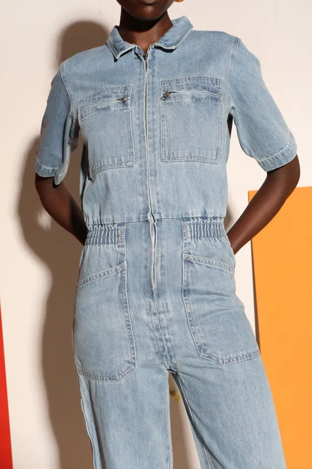 LF Markey Boilersuits Women Danny Boilersuit Mid Blue