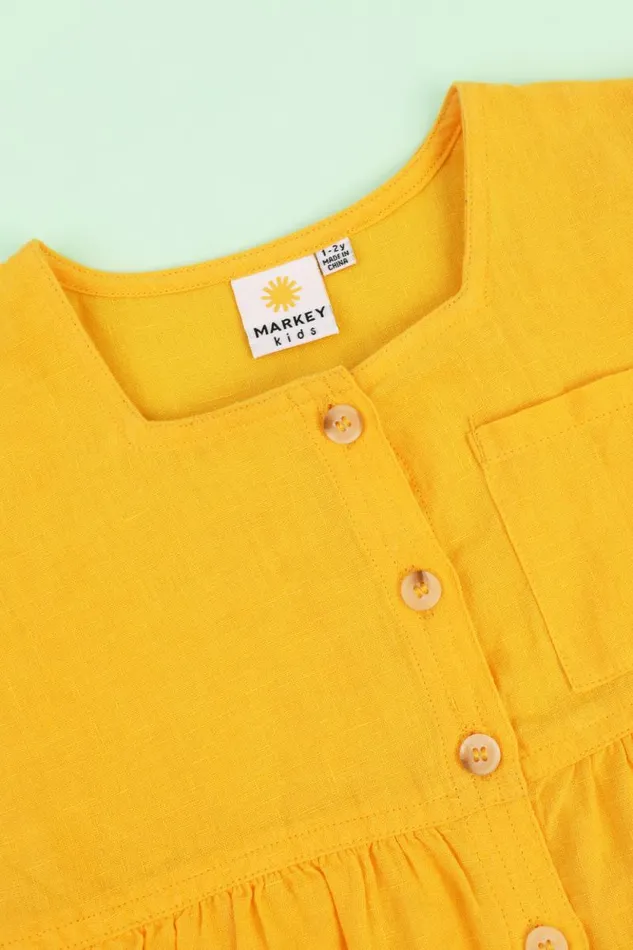LF Markey Kids Kids Kids Nilo Dress Canary