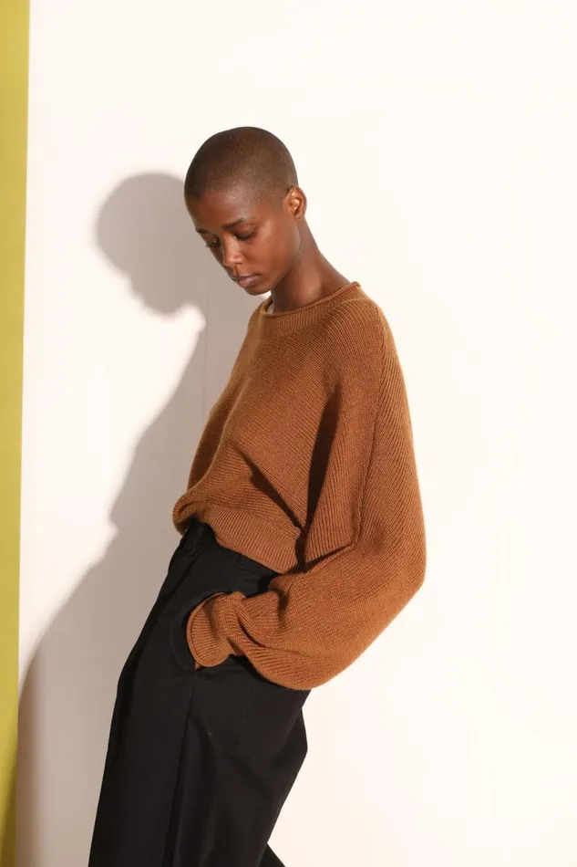 LF Markey Knitwear Women Vernon Knit Russet