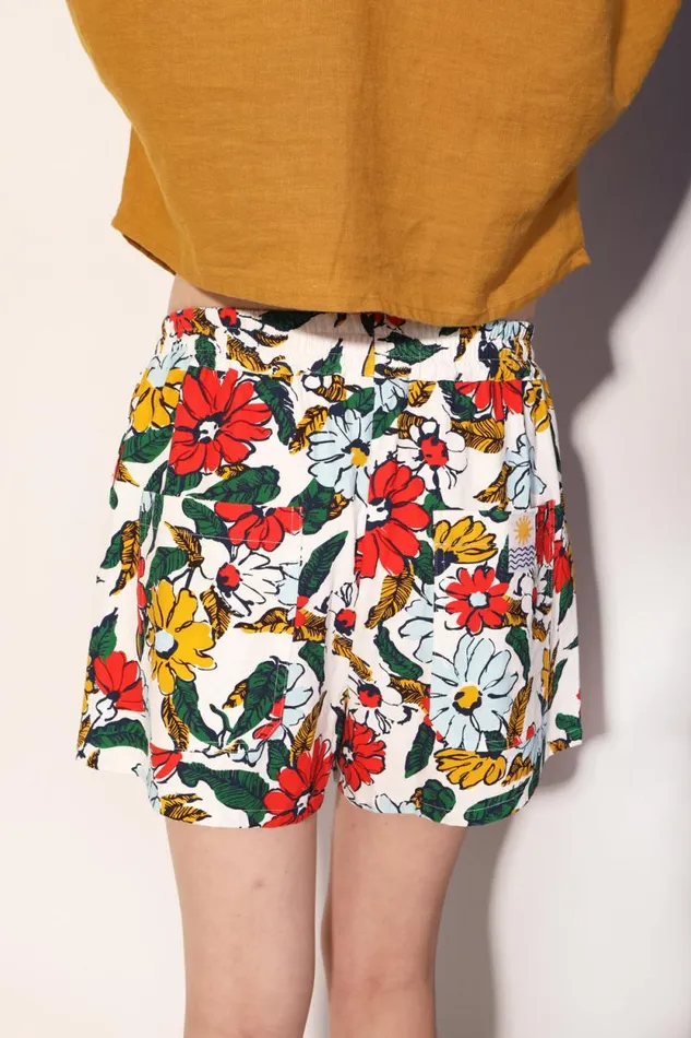 LF Markey Shorts Women Basic Cotton Shorts Cosmos Floral