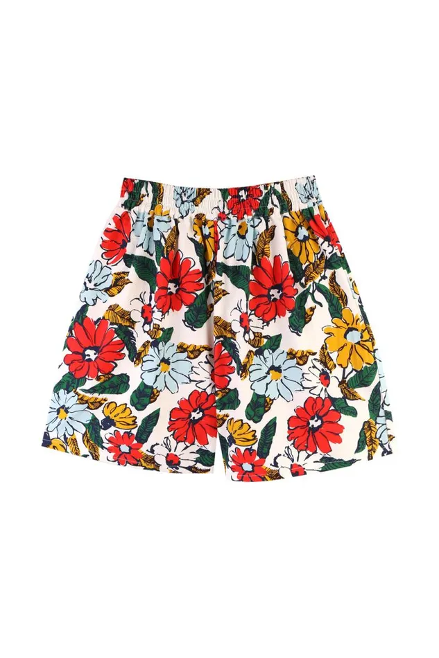 LF Markey Shorts Women Basic Cotton Shorts Cosmos Floral