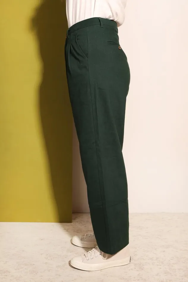 LF Markey Trousers Women Classic Slacks Forest Green