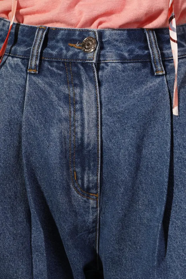 LF Markey Trousers Women Myles Jean Mid Blue