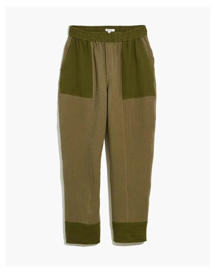 Lightspun Pull On Balloon Pants In Colorblock Distant Surplus Women Madewell Pants