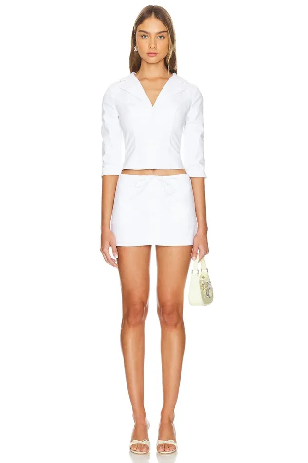 Lindley Mini Skirt White Women Lovers Friends Skirts
