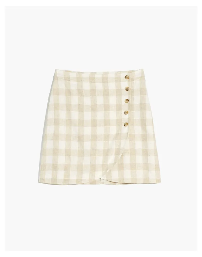 Linen Blend Tulip Hem Mini Skirt Natural Linen Yd Women Madewell Skirts Linen Blend Tulip Hem Mini Skirt Natural Linen Yd Women Madewell Skirts