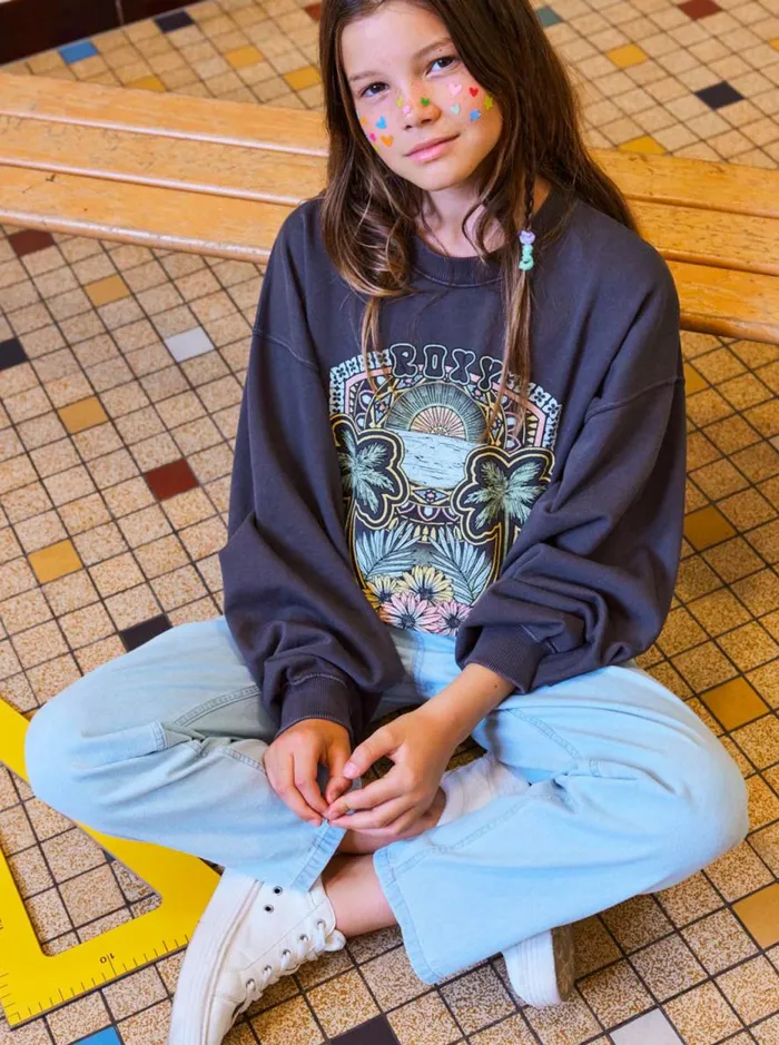 Lineup 8211 Pullover Sweatshirt For Girls 4 8211 16 Phantom Kids Roxy Sweatshirts and Hoodies