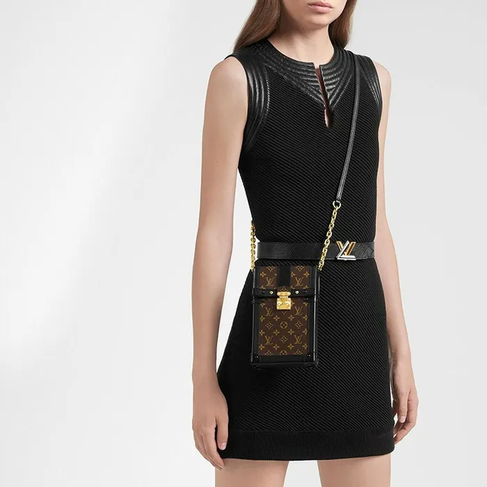 Louis Vuitton M63913 Vertical Trunk Pochette 8211 Louis Vuitton Handbag Store Women Louis Vuitton Trunk Bag
