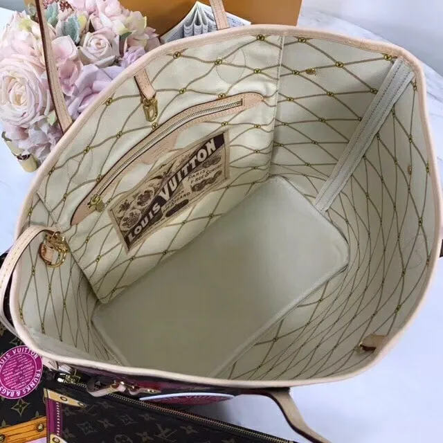 Louis Vuitton Neverfull MM Summer Trunk Monogram M41390 8211 Louis Vuitton Handbag Store Women Louis Vuitton Neverfull Bag