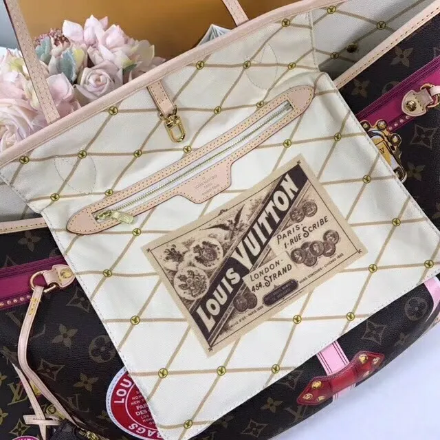 Louis Vuitton Neverfull MM Summer Trunk Monogram M41390 8211 Louis Vuitton Handbag Store Women Louis Vuitton Neverfull Bag