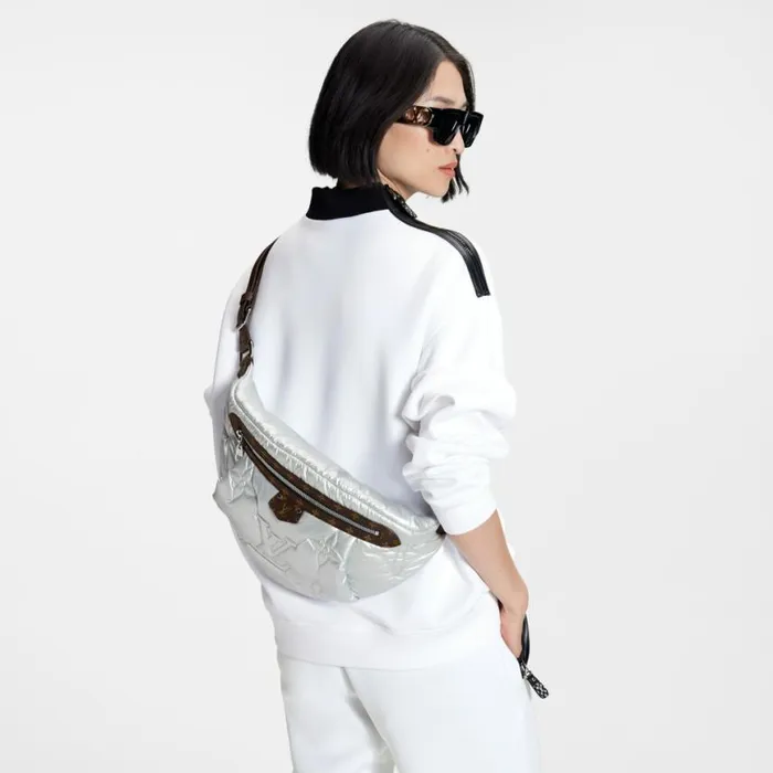 Louis Vuitton Pillow Maxi Bumbag M20971 Silver 8211 Louis Vuitton Handbag Store Women Louis Vuitton Bumbag