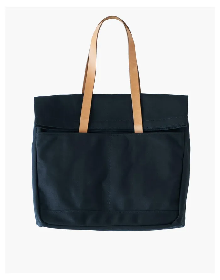 MAKR Canvas And Leather Fold Weekender Bag Black Men Madewell Bags