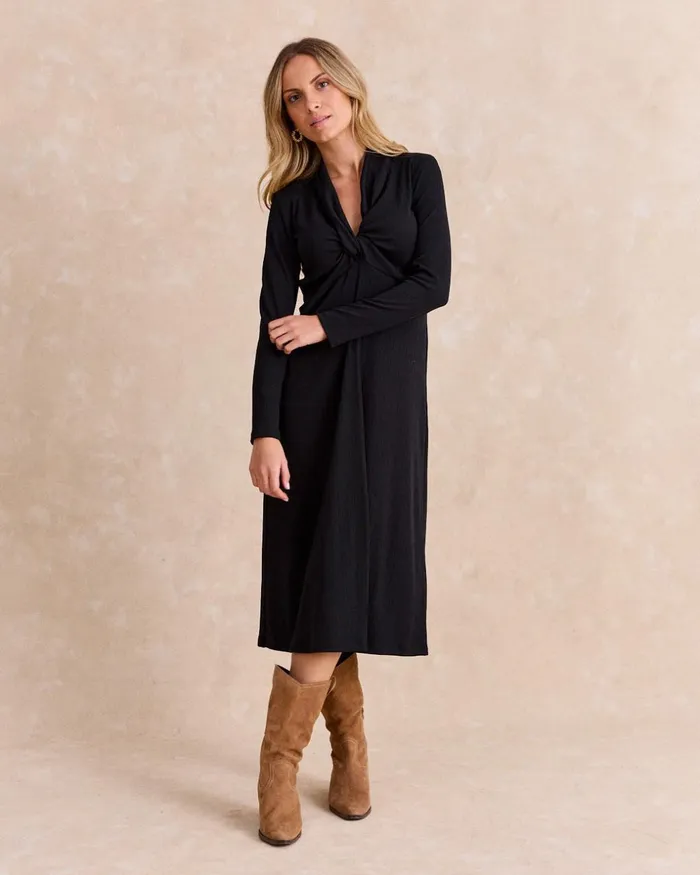 Maple Maxi Dress Black Women Polin Et Moi Dresses And Jumpsuits
