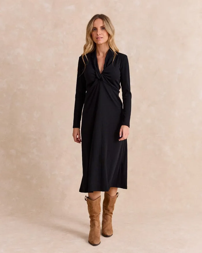 Maple Maxi Dress Black Women Polin Et Moi Dresses And Jumpsuits