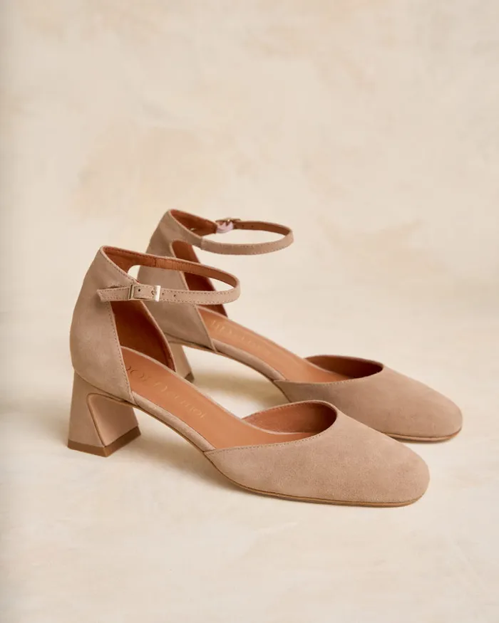 Mary Jane Fanni Heel Mocha Women Polin Et Moi Heels Mary Jane Fanni Heel Mocha Women Polin Et Moi Heels