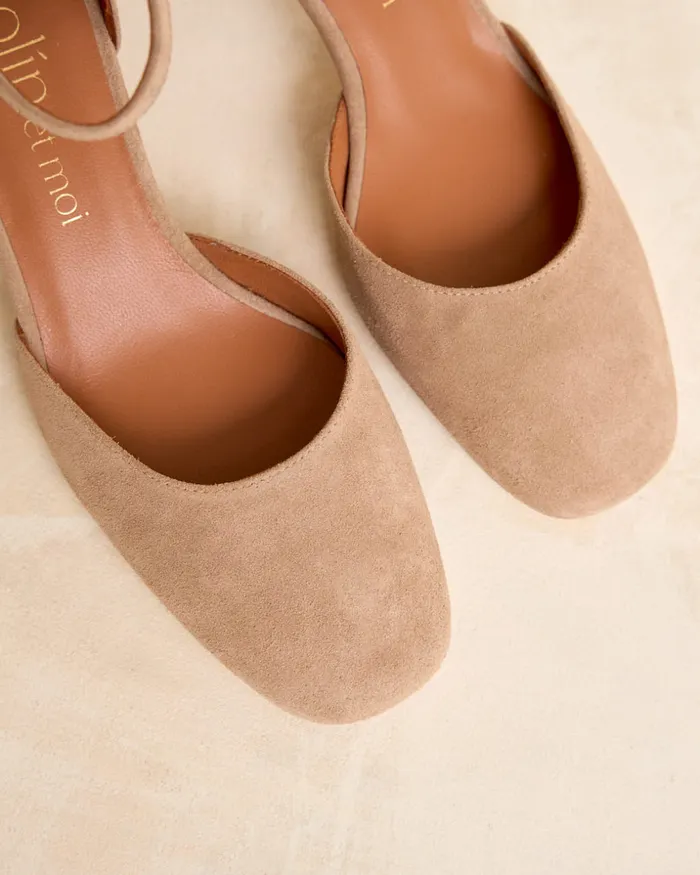 Mary Jane Fanni Heel Mocha Women Polin Et Moi Heels Mary Jane Fanni Heel Mocha Women Polin Et Moi Heels