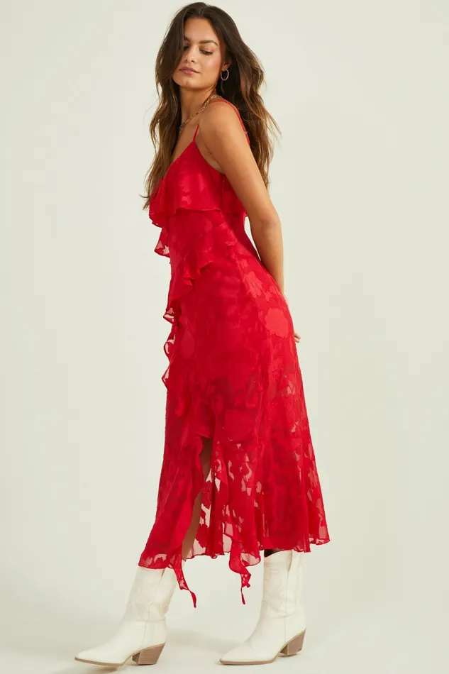 Maxi Midi Women Anita Asymmetrical Ruffle Dress Altar8217d State