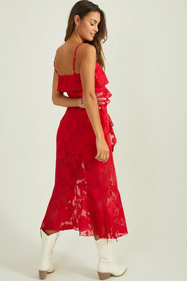Maxi Midi Women Anita Asymmetrical Ruffle Dress Altar8217d State