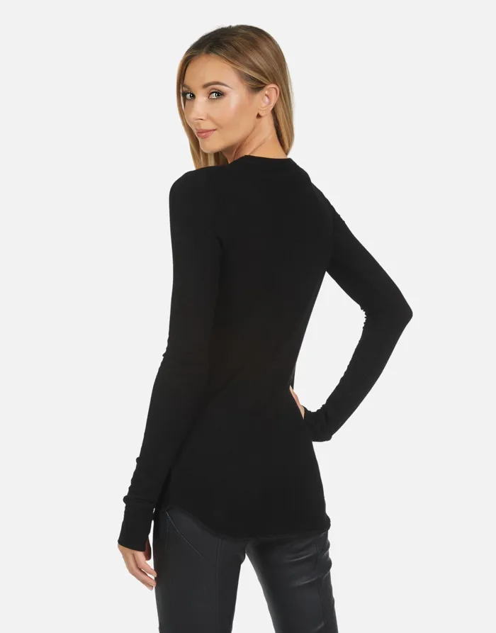 McKinley X World Peace Lips Black Women039s Lauren Moshi Long Sleeve