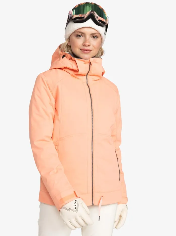 Meade 8211 Snow Jacket Peach Pink Women Roxy Jackets and Coats