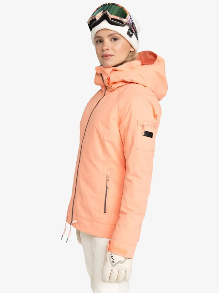 Meade 8211 Snow Jacket Peach Pink Women Roxy Jackets and Coats