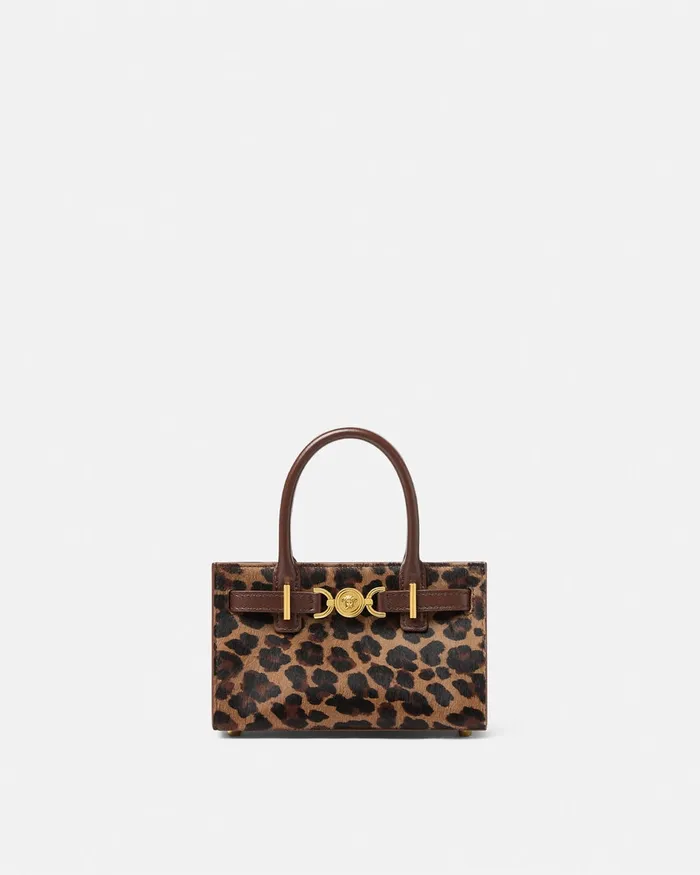 Medusa 03995 Women Versace Leopard Medusa 03995 Mini Tote Bag Animalier