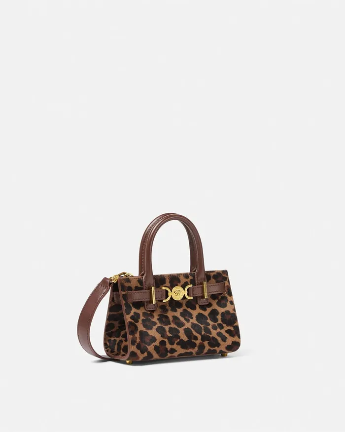 Medusa 03995 Women Versace Leopard Medusa 03995 Mini Tote Bag Animalier