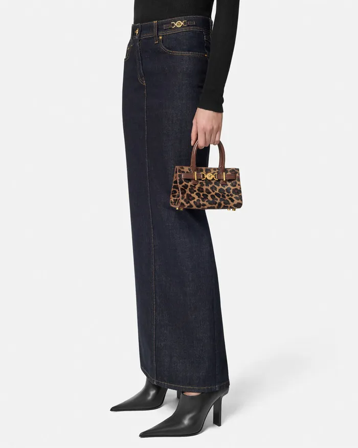Medusa 03995 Women Versace Leopard Medusa 03995 Mini Tote Bag Animalier