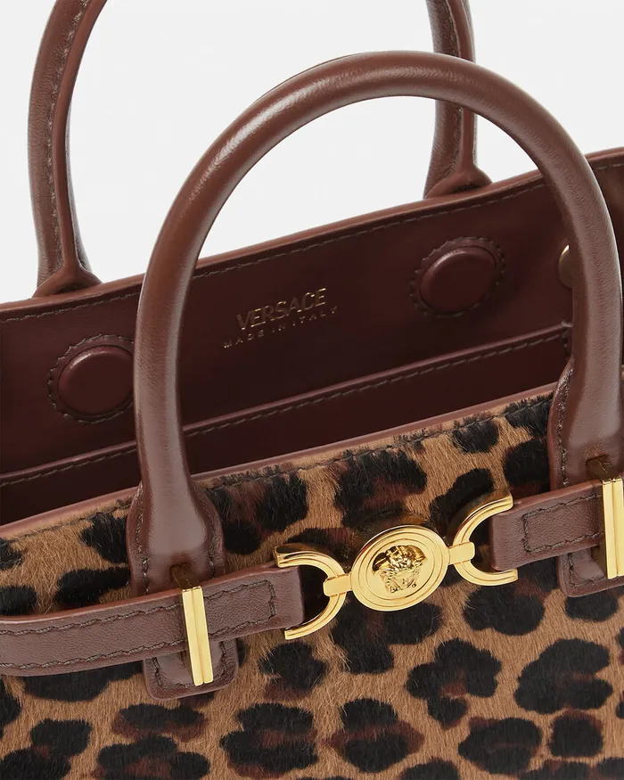 Medusa 03995 Women Versace Leopard Medusa 03995 Mini Tote Bag Animalier