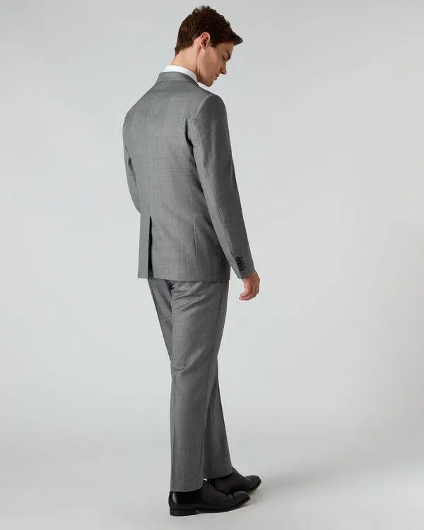 Men 007 Woven 3 Piece SuitIn Grey Grey NPeal Coats and Jackets