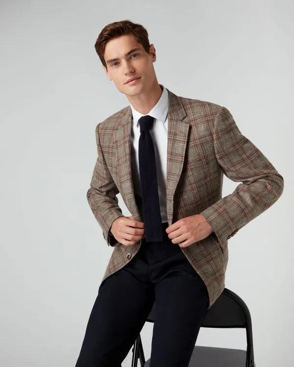 Men 007 Woven Check JacketIn Multi Multi NPeal Coats and Jackets